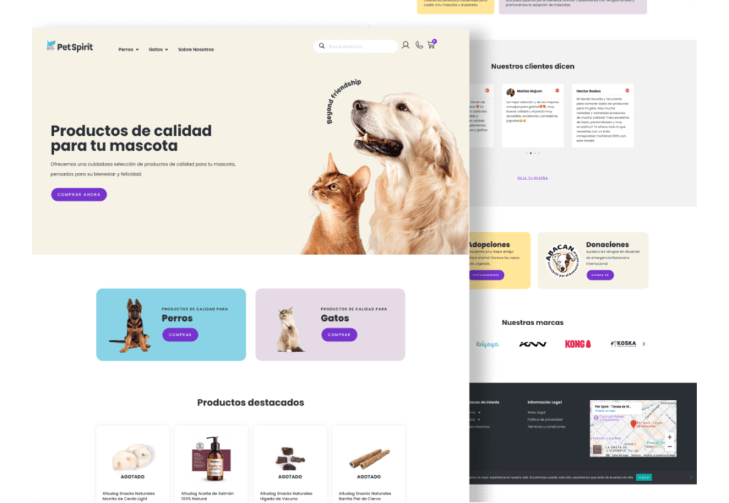 Ecommerce Project Pet Spirit Cover Portafolio