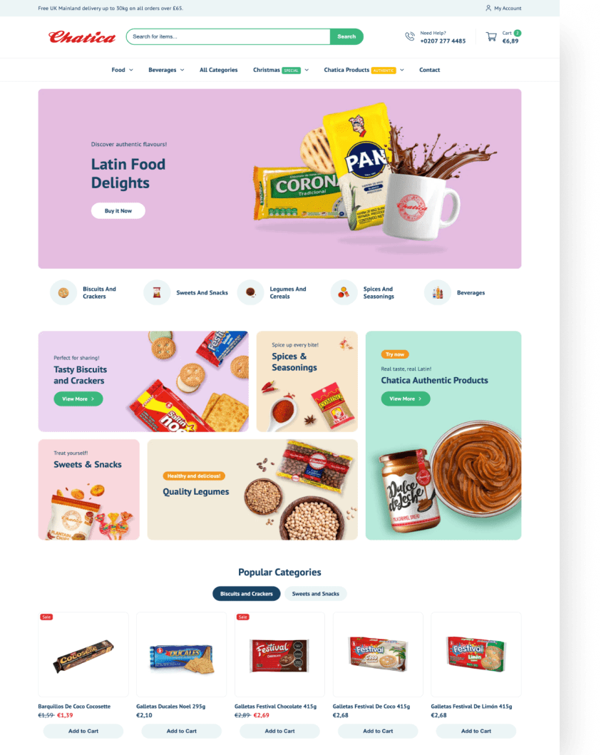 Chatica web preview